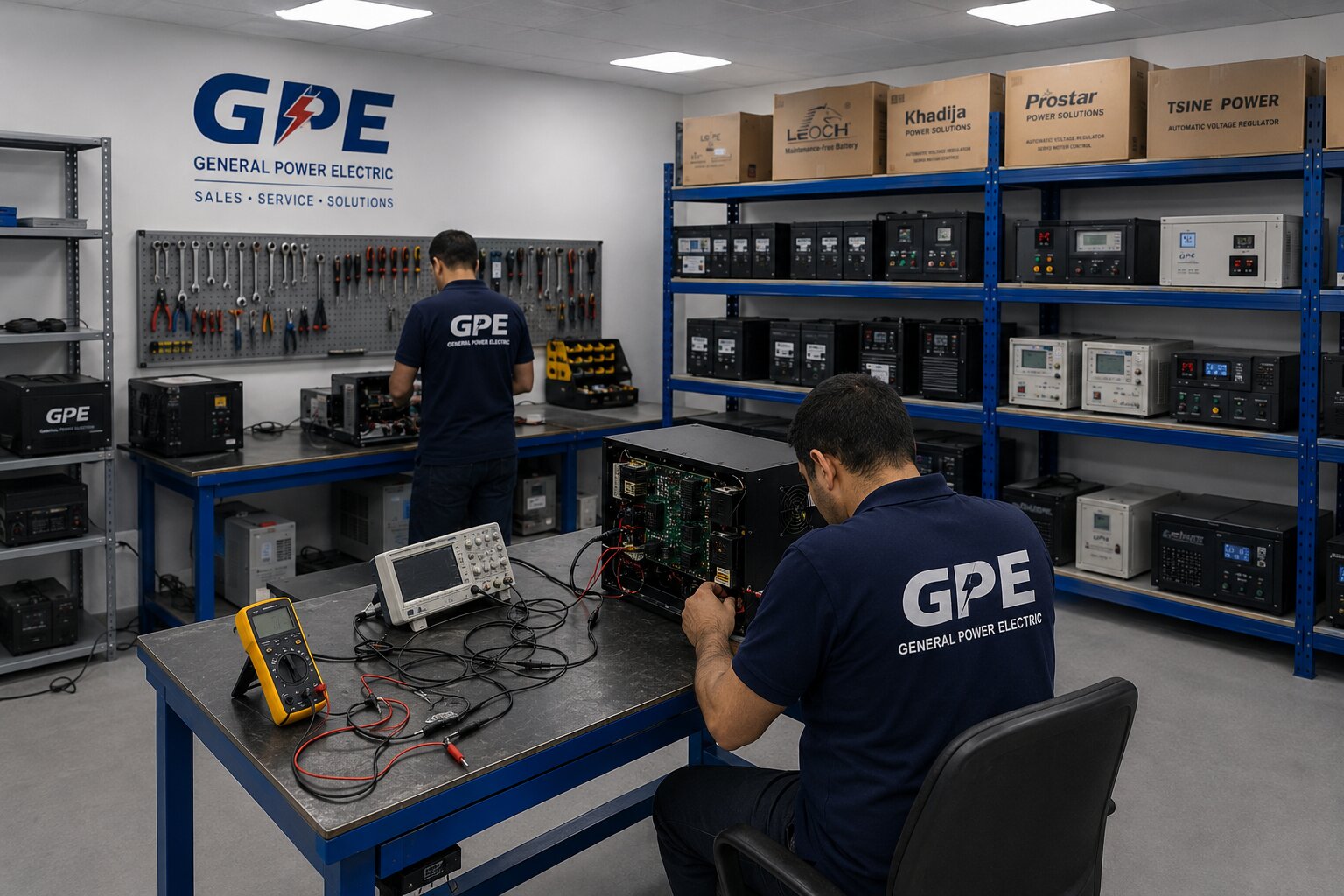 GPE workshop, servicing equipment